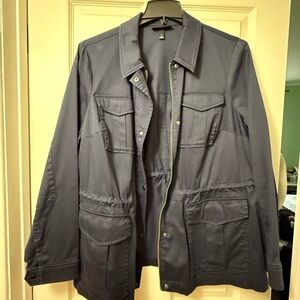 Lane Bryant Women’s Dark Blue Military Jacket